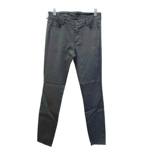 Transit Par Such Womens Mid Rise Stretchy Skinny‎ Jeans Gray Green Size 1 - Picture 1 of 8